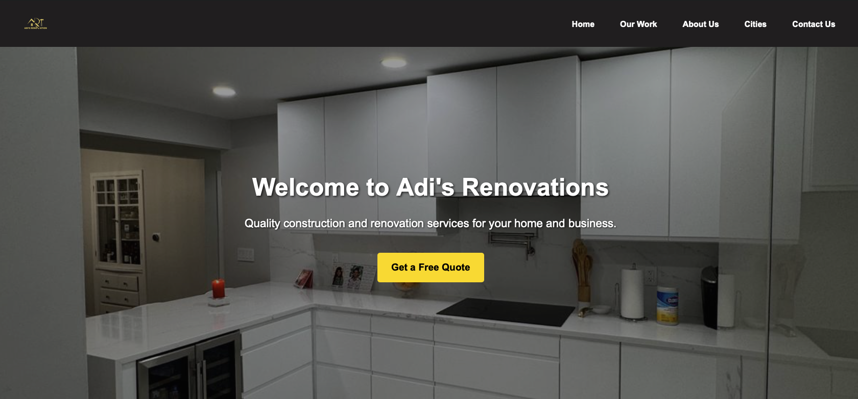 Adis Renovations Website